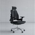 Upmarkt Truback Ergonomic Rotating Mesh Office Chair, Study Table/Computer Desk Chair for Home (Black, 180 KG Capacity) (Rotating)