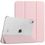 TiMOVO Case for iPad 10th Generation 2022, Slim Stand Cover for iPad 10.9 inch, Auto Wake/Sleep Smart Folio with Hard PC Translucent Back Shell Fit iPad 10 Protective Case, Light Pink