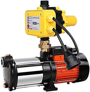 Giantz Water Pump, 1800W 240V Electric High Pressure Garden Pumps Controller Irrigation for Pool Pond Rain Tank Home Farm Clean, Multi Stage Fully Automatic Anti-rust Yellow