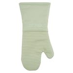 Extra Long Silicone Oven Mitts Heat Resistant 500 Degrees, 1 Pack, 14"x7" Fennel, All-Clad Kitchen Textiles