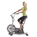Marcy Exercise Upright Fan Bike for Cardio Training and Workout AIR-1 , black, 48.0' L x 25.0' W x 48.0' H