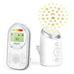 VTech AM706-1W Baby Monitor with Long Range, up to 1,000ft, Audio Baby Monitor with Clear Sound, 2-Way Audio Talk, Baby Monitor with Vibrating Sound Alert, Glow-on-Ceiling Night Light