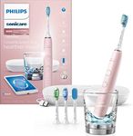 Philips Sonicare DiamondClean Smart Electric, Rechargeable toothbrush for Complete Oral Care, with Charging Travel Case, 5 modes – 9500 Series, Pink, HX9924/21