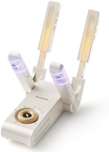 Boot Dryer, Shoe Dryer for Work Boots and Gloves, 4 Tubes with Timer, Rose Salt Remove Odor, Quiet Portable Shoe Dehumidifier, Suitable for Ski Boots, Shoes, Gloves, Socks & Hats, Ivory, SH01A