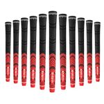 Mile High Life | Avid Golf Club Grips | 3, 13 Pc Set Bundle Golf Grips | Multi-Compound Rubber Golf Grip | Standard Midsize Jumbo(Red-13 Packs,Jumbo)