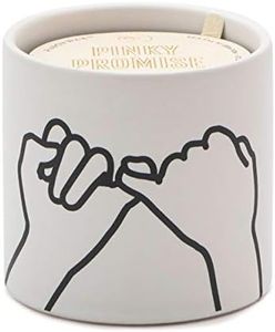 Paddywax Impressions Artisan Hand-Poured Scented Candle, 5.75-Ounce, White - Pinky Promise (Wild Fig & Cedar)