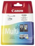 Canon PG-540 + CL-541 Multipack Ink Cartridges Black/Colour (Cyan/Magenta/Yellow) for PIXMA MG2250, MG3150, MG3250, MG3510, MG3550, MG4250, MX395, MX455, MX475, MX525, MX535