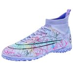 JOSKAA Competitive Unisex Soccer Shoes Men Women Indoor Outdoor Football Boots Athletic Turf Team Cleat Running Sports Lightweight Breathable Anti-Skid Damping Shoes