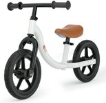 Glaf Toddler Balance Bike for 2+ Years Old Kids Ride on Toys Boys Girls Kids Balance Bike Baby Walker 18 Months to 5 Years 12 Inch No Pedal Training Bicycle with Adjustable Seat Height (White)