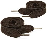 Mercury + Maia Thick Fat Shoe Laces for Sneakers - Chunky Jumbo Wide Shoelaces - Stay Tied - USA Made (54, BROWN)