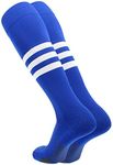 TCK Performance Baseball/Softball Socks (Royal/White, Large)