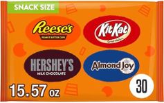 Hershey Assorted Chocolate Snack Size, Candy Bag, 15.57 oz (30 Pieces)