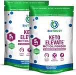 BioTrust Keto Elevate – Pure C8 MCT Oil Powder – Ketogenic Diet Supplement & Paleo Coffee Creamer for Clean Energy, Mental Focus, and Clarity – Non-GMO 100% Caprylic Acid (Unflavored, 40 Servings)