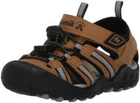 Kamik Unisex-Child Crab Sport Sandal, Light Brown, 7 Big Kid