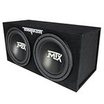 Mtx Audio Terminator Series Tne212D 1,200-Watt Dual 12-Inch Sub Enclosure Black