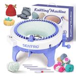 SENTRO 48-Needle Knitting Machine - Versatile Circular Knitting Loom Machine for Adults, Perfect for Crocheting and Knitting Projects - Ideal for Beginners and Experts
