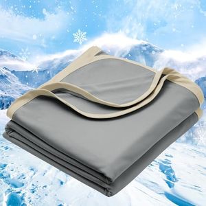 PHF Double Cooling Blanket Super King Size for Hot Sleepers, Double Side Arc-Chill Q-Max>0.5 Cool Blanket for Night Sweats, Summer Blanket Keep You Cool All Night, 230 x 270cm, Charcoal Grey