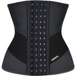 Kimikal Waist Trainer for Women Weight Loss Everyday Wear Workout Trimmer Belt Cincher Corset Body Shaper (Black, XS)