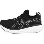 ASICS Men's Gel-Nimbus 25 Running Shoes, 8.5, Black/Pure Silver