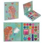 PLUSPOINT Kids Makeup Kit for Girl, Washable Makeup Set for Girls, Makeup Set for Kids, Girl Toys Children Play Makeup Kit with Folding Case Birthday Gifts for Girls Age 4 5 6 7 8 Year Old