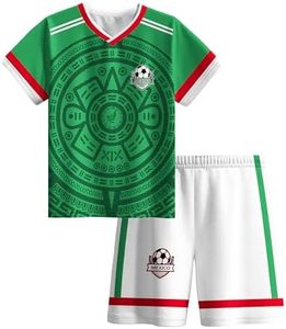 Hjshfue Kids Socccer Jersey Boys Girls Football Shirt Training Uniform Breathable Sportswear Outfit 4-12Y