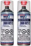 Spray max 2K Hot Rod Satin Black Spray Paint,Automotive Topcoat With Long Lasting and Durable Finish, High Chemical and Weather Resistance,2 Pack