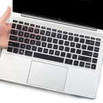 UUONDO Keyboard Cover Skin for HP Envy 15 x360 15.6" Laptop 15-ey 15-ew 15-ew0023dx 15-ew0013dx 15-ey0000 15z-ey000 15t-ew000/HP Envy 16 16t 16t-h000 16-h0787nr 16-h0747nr Laptop Protector Cover-Black