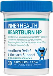 Inner Health Heartburn HP Herbal Probiotic - For Heartburn & Indigestion Relief & Stomach Support - 30 Capsules