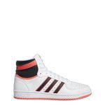 adidas Originals Men's Top Ten Hi Basketball Shoes, White/Core Black/Turbo, 9.5