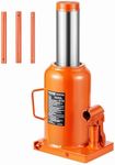 VEVOR Hydraulic Bottle Jack, 50 Ton/110231 lbs Welded Bottle Jack with 11''-17.32'' Lifting Range & 3-Section Long Handle, for Car, Pickup, Truck, RV, Auto Repair, Industrial Engineering