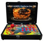 RegiisJoy 30000 in 1 Portable Arcade Game Console 14-inch HD Screen Single Player Pandoras Box 70S,Retro Video Game Machine 9000mAh Search/Hide/Save/Load/Pause Games