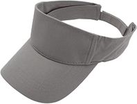 Adorazone Women's Cotton Adjustable Anti-Tan Visor Cap (Light Grey)