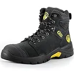 OUXX Work Boots for Men Steel Toe, 