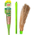 Scotch-Brite No-Dust Broom, Long handle, Easy floor cleaning (Multi-use)