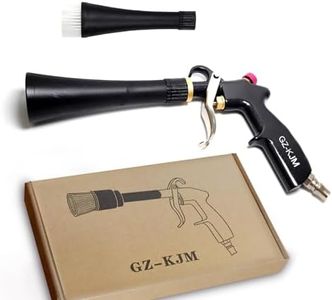 GZ-KJM Air Blow Gun Car Interior Cleaning Gun High Pressure Car Detailing Cleaning Tool with Nozzle and Auto Detailing Dusting Brush for Quickly Blasts Dirt and Dust from Surface