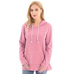 Bearsland Women Nursing Sweater Hoodie Breastfeeding Clothes,nwpink,M