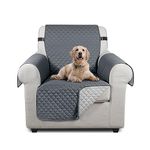 TAOCOCO Sofa Covers,1 Seater Sofa Slipcovers,Non Slip Sofa Covers,Settee Covers,Sofa Protectors from Pets,Washable Sofa Covers for Dogs(Dark Grey)