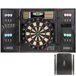 Arachnid Titanium 5400 Electronic Dartboard and Cabinet, Black