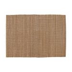 BambooMN Brand - Bamboo Placemat/Sushi Rolling Mat - 12.75 x 18.5 - Brown with String, 8 pcs by BambooMN