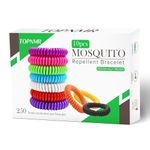 Mosquito Repellent Bracelet Pack of 10 | Deet-Free Insect Bands & Citronella Wristbands for Adults & Kids | Anti Mosquito, Bug Repellent, 250 Hours Protection