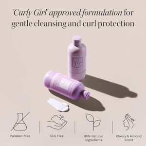 Hair Burst Wavy & Curly Shampoo and Conditioner Set – Sulfate-Free, Curl Enhancing, Frizz Control