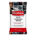 ProWipe Car Cleaning Wipes - Car Interior Cleaner, Car Dashboard Cleaner, Residue-Free Car Wipes for Interior Surfaces, From Car Dashboard to Leather Seats, Must Have Car Accessories - 1x40 Count