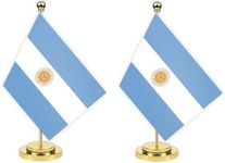 MacLand 2PCS Argentina Desk Flag,12