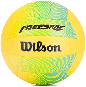 WILSON Sporting Goods Freestyle Volleyball, Lime/Yellow (WTH3612ID)