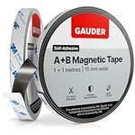 GAUDER A+B Magnetic Tape I Magnetic Tape Roll with Adhesive Backing for Fly Screen & More | Magnetic Tape Self-Adhesive Strong (1 m + 1 m)