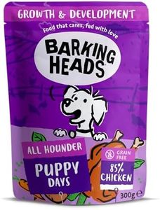 Barking Heads Wet Dog Food For Puppies - Puppy Days - No Artificial Flavours - Grain-Free Recipe (10 x 300 g)