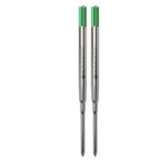 Monteverde Medium Ballpoint Soft Roll Refill for Parker Pens - Green (Pack of 2)