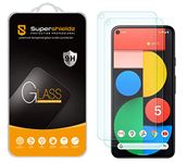 Supershieldz (2 Pack) Designed for Google Pixel 5 Tempered Glass Screen Protector, 0.33mm, Anti Scratch, Bubble Free