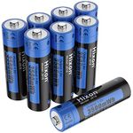 Hixon 1.5V AA Rechargeable Batteries,3500mWh Lithium Batteries AA,8 Counts AA Battery 1500 Cycles,3A Max Output Current(charger not include)