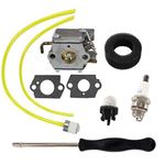 HURI Carburetor with Gasket Air Filter for Ryobi 280 280r 310BVR RGBV3100 410r Tiller Cultivator Blower 700rVP 704rVP 705r 720r 725r 725rE 770rEB 775r 790r